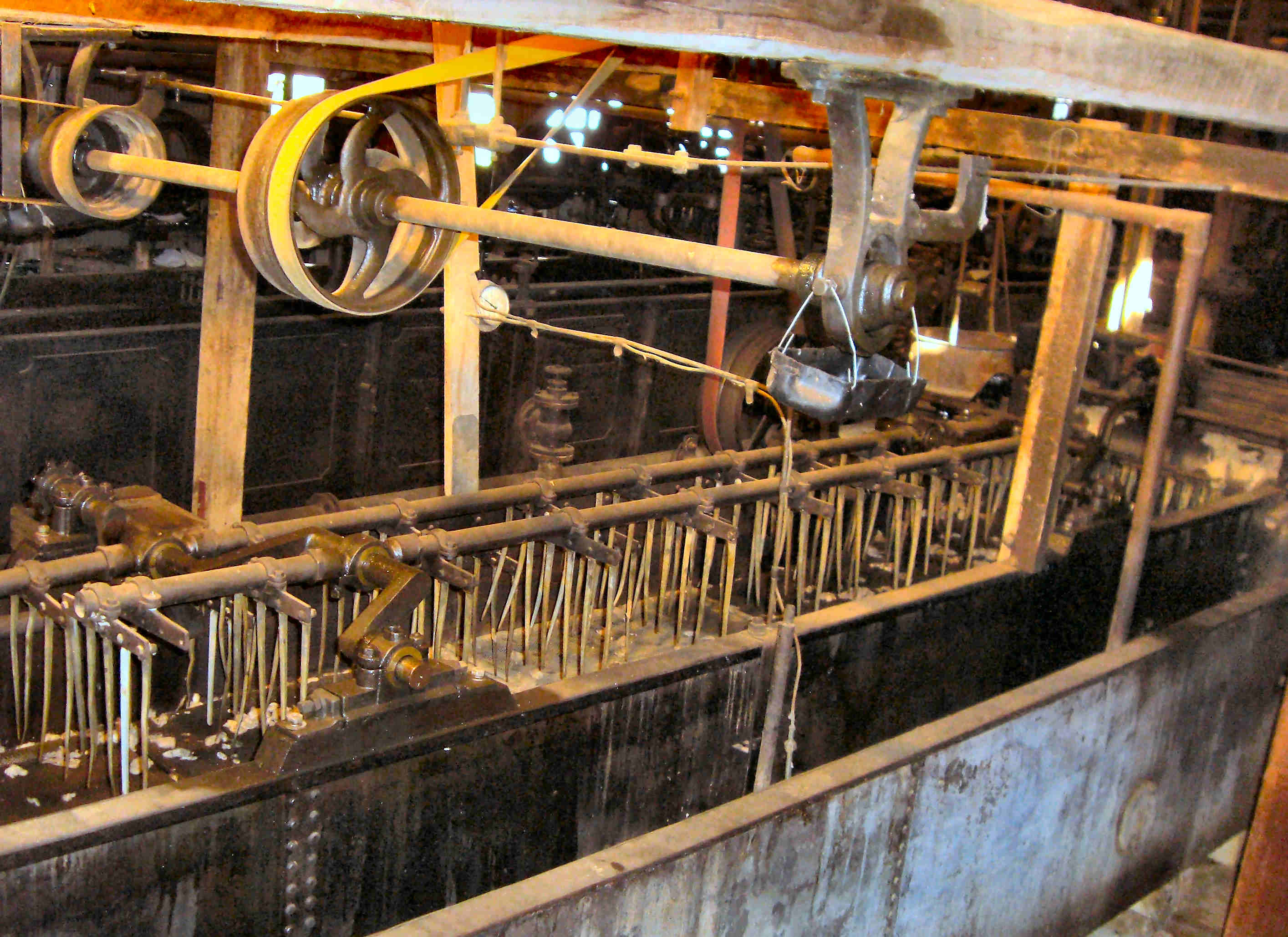 The wool scour machinery