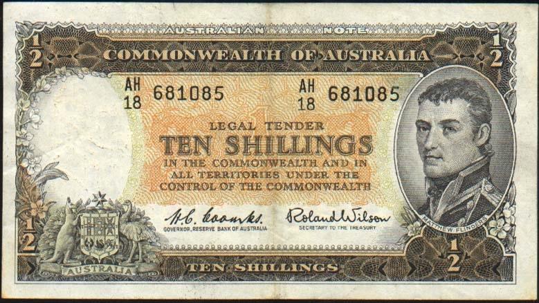 Ten shilling note