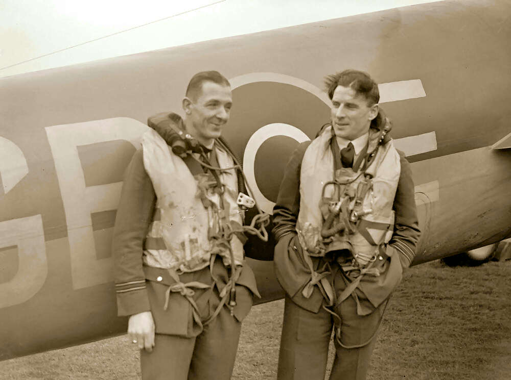 Aircrew with aircraft