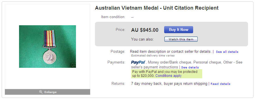 Aust Vietnam Medal