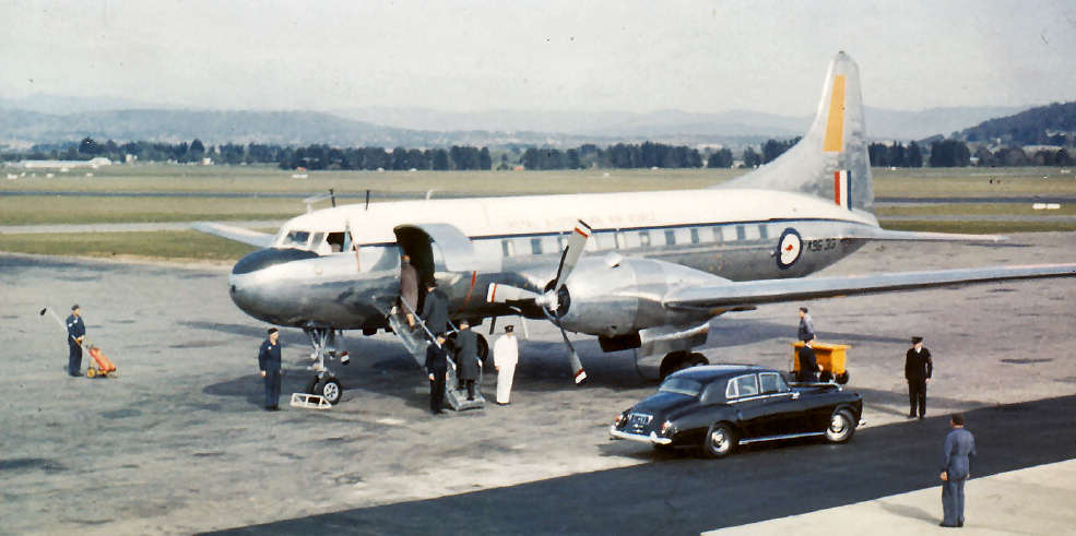 WVIP Convair at Canberra airport