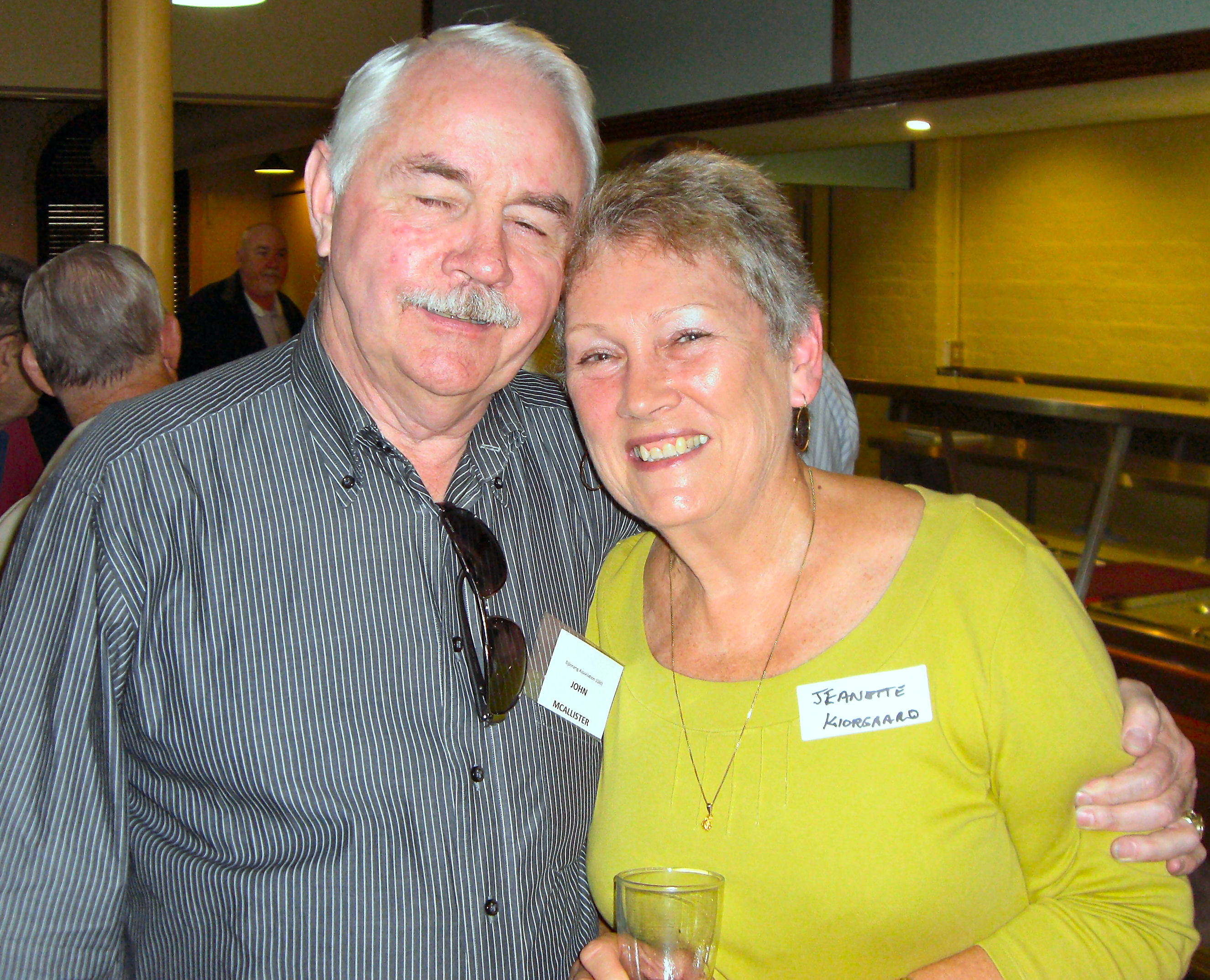 John McAllister and Jeanette Kiergaard.